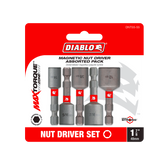Diablo DNTSS-S5 1-7/8" Magnetic Nut Driver Assorted Pack (5-Piece)
